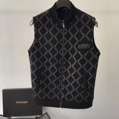 Dior 2018 Mens Wool Vest - 디올 남성 울조끼 Dio0079x.Size(M - 3XL)블랙