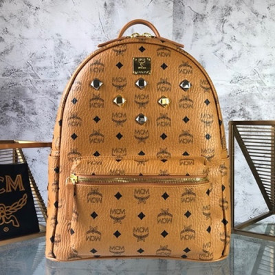 MCM Visetos Back Pack,34cm - 엠씨엠 비세토스 남여공용 백팩 MCMB0069, 34cm,브라운