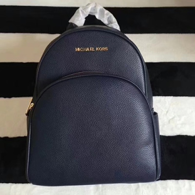 Michael Kors 2018 Leather Back Pack,26cm - 마이클 코어스 2018 레더 백팩 MKB0219,26cm,네이비