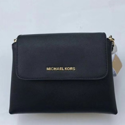 Michael Kors Leather Chain Shoulder Bag,23cm - 마이클 코어스 레더 체인 숄더백 MKB0230,23cm,블랙