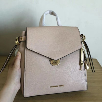 Michael Kors 2018 Leather Back Pack,26cm - 마이클 코어스 2018 레더 백팩 MKB0233,26cm,핑크