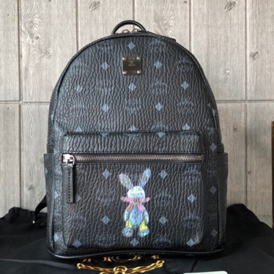 MCM Stark Visetos Canvas Back Pack,17/21/26cm - 엠씨엠 스타크 비세토스 캔버스 남여공용 백팩 MCMB0079, 17/21/26cm,블랙