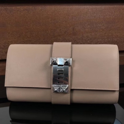 Hermes Medor Swift Leather Clutch Bag ,23cm - 에르메스 메도르 스위프트 레더 여성용 클러치백 HERB0051,23cm,다크베이지