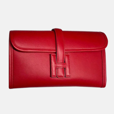 Hermes Jige Swift Leather Clutch Bag ,29cm - 에르메스 지제 스위프트 레더 여성용 클러치백 HERB0056,29cm,레드