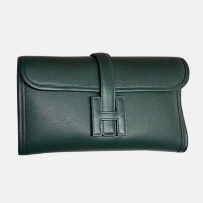 Hermes Jige Swift Leather Clutch Bag ,29cm - 에르메스 지제 스위프트 레더 여성용 클러치백 HERB0057,29cm,그린