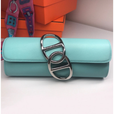 Hermes Egee Swift Leather Clutch Bag  - 에르메스 에게 스위프트 레더 여성용 클러치백 HERB0152,스카이블루