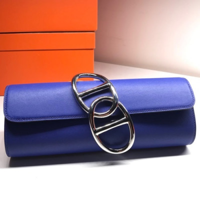 Hermes Egee Swift Leather Clutch Bag  - 에르메스 에게 스위프트 레더 여성용 클러치백 HERB0157,블루