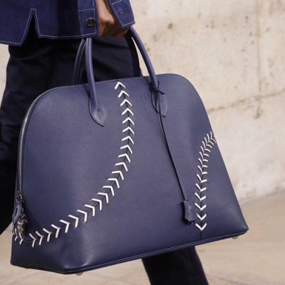 Hermes Bolide Leather Tote Bag ,45cm - 에르메스 볼리드 레더 남여공용 토트백 HERB0165,45cm,블루