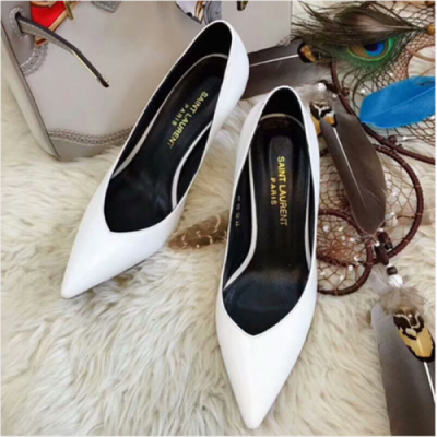 Saint Laurent 2018 Steelletto Hill Pumps White - 입생로랑 스틸레토힐 펌프스 화이트 Ysl0034x.Size(220 - 245)