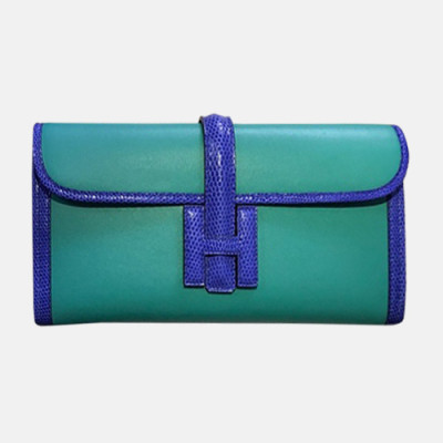 Hermes Jige Swift & Lizard Leather Clutch Bag ,29cm - 에르메스 지제 스위프트 & 리저드 레더 여성용 클러치백 HERB0323,29cm,그린