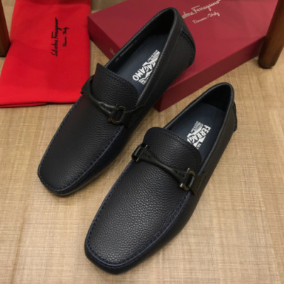 Ferragamo 2018 Mens U-tip Leather Loafer - 페레가모 남성 유팁 레더 로퍼 Fer0066x.Size(240 - 275)잉크블루