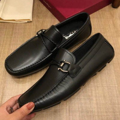 Ferragamo 2018 Mens Strap Leather Loafer - 페레가모 남성 스트랩 레더 로퍼 Fer0067x.Size(240 - 270)블랙