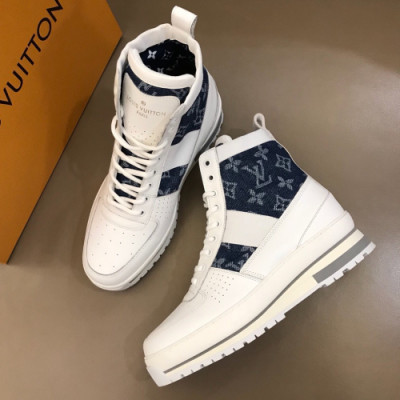 [커스텀급] Louis Vuitton 2018 Mens High-top Sneakers White - 루이비통 신상 남성 하이탑 스니커즈 Lou0601x.Size(240 - 270)화이트