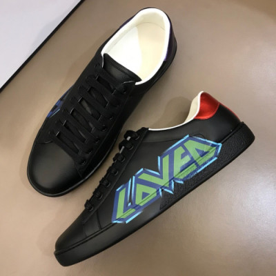 Gucci 2018 Mens Leather Sneakers - 구찌 남성 신상 가죽 스니커즈 Guc0433x.Size(240 - 275)블랙