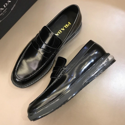 [커스텀급] Prada 2018 Mens Leather Loafer  - 프라다 남성 레더 로퍼 Pra0336x.Size(240 - 270)블랙