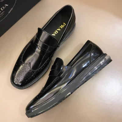 [커스텀급] Prada 2018 Mens Leather Loafer  - 프라다 남성 레더 로퍼 Pra0337x.Size(240 - 270)블랙