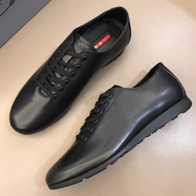 Prada 2018 Mens Leather Sneakers - 프라다 남성 레더 스니커즈 Pra0341x.Size(240 - 265)블랙