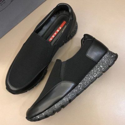 Prada 2018 Mens Canvas Loafer  - 프라다 남성 캔버스 로퍼 Pra0355x.Size(240 - 275)블랙