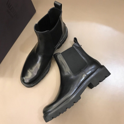 Valentino 2018 Mens Leather Ankle Boots  - 발렌티노 남성 레더 앵클부츠 Val0122x.Size(240 - 270)블랙