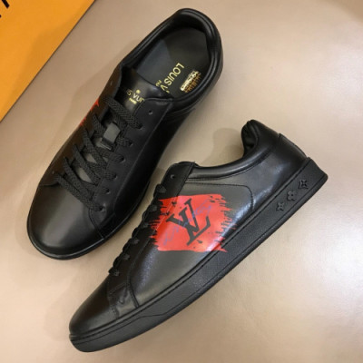 Louis Vuitton 2018 Leather Sneakers - 루이비통 신상 레더 스니커즈 Lou0621x.Size(240 - 270)블랙