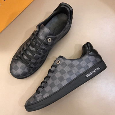 Louis Vuitton 2018 Leather Sneakers - 루이비통 신상 레더 스니커즈 Lou0623x.Size(240 - 270)블랙