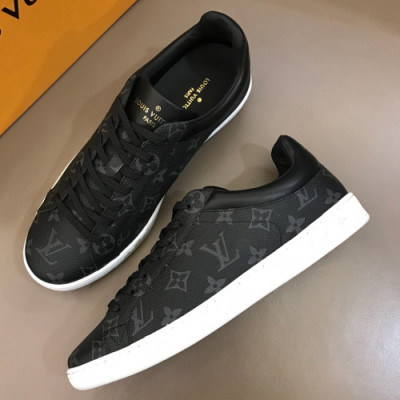 Louis Vuitton 2018 Leather Sneakers - 루이비통 신상 레더 스니커즈 Lou0625x.Size(240 - 270)블랙
