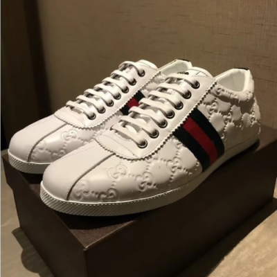 Gucci 2018 Mens Zagad Web Sneakers - 구찌 자가드 웹스니커즈 블랙 Guc0449x.Size(240 - 285)화이트