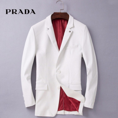 2018/19 Prada Mens Leather Suit - 프라다 남성 레더 슈트 Pra0360x.Size(M - 3XL)화이트
