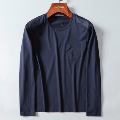 Prada 2018 Mens Cotton Tshirt - 프라다 맨투맨 티셔츠 Pra0367x.Size(M - 3XL)네이비
