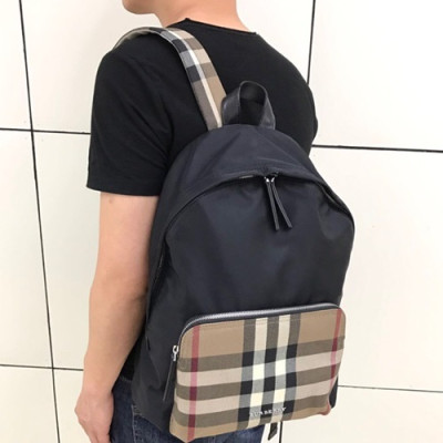 Burberry  Nylon Back Pack , 42cm - 버버리 나일론 남여공용 백팩 ,BURB0042,42cm,블랙