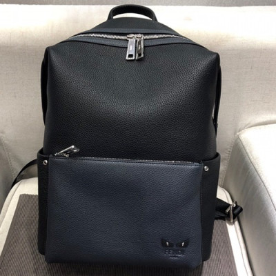 Fendi Leather Back Pack ,40CM - 펜디 레더 남성용 백팩  FENB0043,40CM,블랙