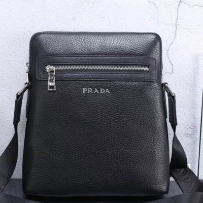 Prada Leather Shoulder Bag,25CM - 프라다 레더 남성용 숄더백,PRAB0012,25cm,블랙