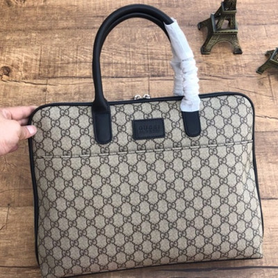 Gucci 2018 Leather Mens Business ,39CM - 구찌 2018 레더 남성용 서류가방,GUB0189 ,39cm,베이지