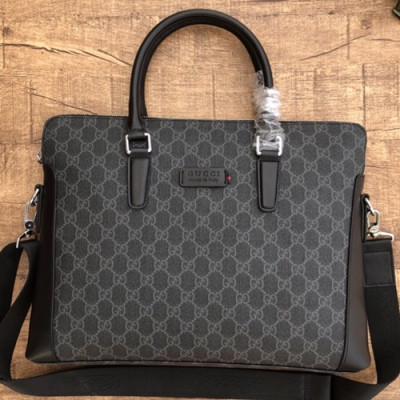 Gucci 2018 Leather Mens Business ,39CM - 구찌 2018 레더 남성용 서류가방,GUB0193 ,39cm,블랙