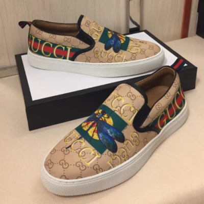 Gucci 2018 Mens dragonfly printing slip-on - 구찌 잠자리 프린팅 슬립온 베이지 Guc0482x.Size(240 - 285)