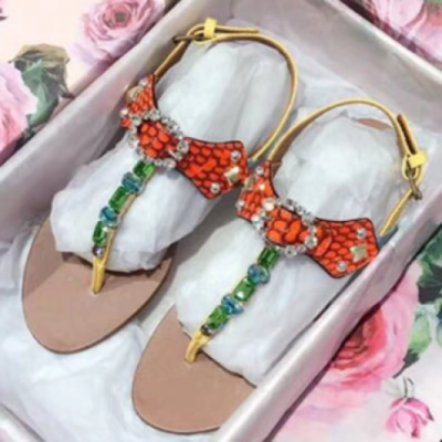 Dolce&Gabbana 2018 Flip-flap Sandle - 돌체앤가바나 플립플랍 샌들 Dol0135x.Size(225 - 245)그린