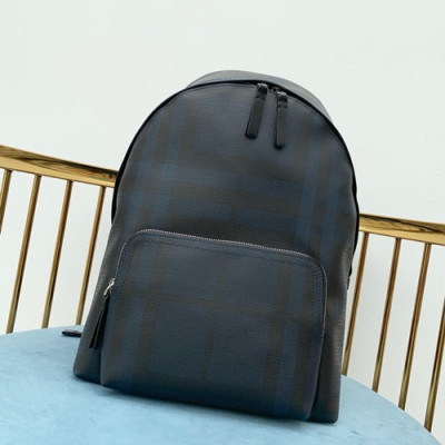 Burberry PVC Back Pack , 40cm - 버버리 PVC 남여공용 백팩 ,BURB0064,40cm,다크블루체크