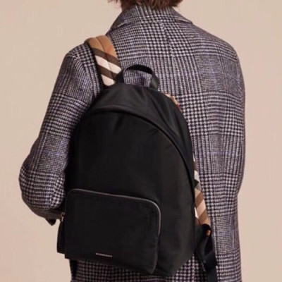 Burberry Nylon Back Pack , 42cm - 버버리 나일론 남여공용 백팩 ,BURB0065,42cm,블랙