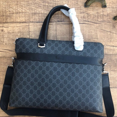 Gucci 2018 Leather Mens Business ,39CM - 구찌 2018 레더 남성용 서류가방,GUB0224 ,39cm,블랙