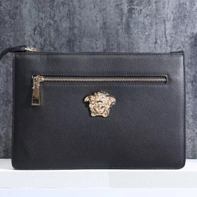 Versace Leather Clutch Bag,29CM - 베르사체 레더 남성용 클러치백 ,VERB0028,29CM,블랙