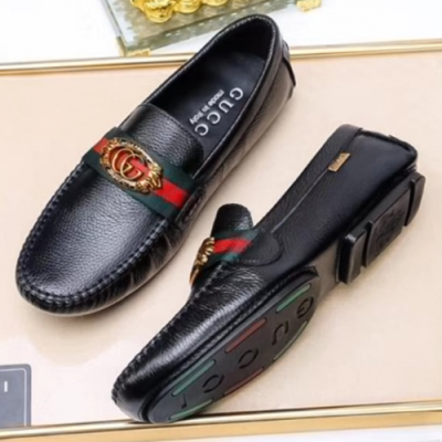 Gucci 2018 Mens G-logo Loafer Black - 구찌 G로고 장식 블랙 로퍼 Guc0494x.Size(240 - 285)