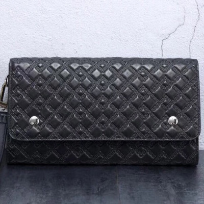 Versace Leather Clutch Bag,26CM - 베르사체 레더 남성용 클러치백 ,VERB0035,26CM,블랙