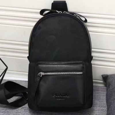 Prada 2018 Hip Sack ,30CM - 프라다 2018 남성용 힙색 PRAB0019 ,30cm,블랙