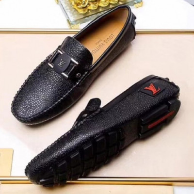 Louis Vuitton 2018 Mens Strap Leather Loafer  - 루이비통 남성 스트랩 레더 로퍼 Lou0650x.Size(240 - 285)블랙
