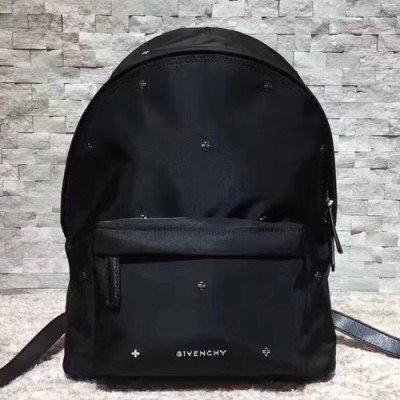 Givenchy 2018 Canvas & Leather Back Pack,48cm - 지방시 2018 캔버스&레더 남여공용 백팩 GVB0022,48cm,블랙