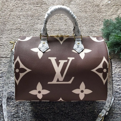 Louis Vuitton Speedy Tote Shoulder Cross Bag,30cm - 루이비통 스피디 토트 숄더 크로스백 M41112,LOUB0415 ,30cm,브라운