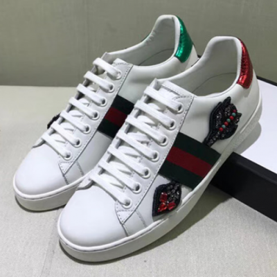 Gucci 2018 Crystal Arrow Ace Sneakers - 구찌 크리스탈 애로우 에이스 스니커즈 454551 Guc0506x.Size(220 - 280)화이트