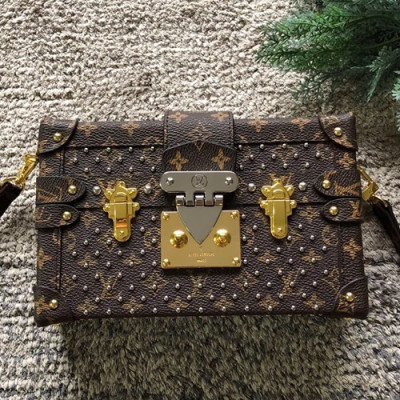 Louis Vuitton Monogram Petite Malle Shoulder Bag,19cm - 루이비통 모노그램 쁘띠뜨 말 숄더백 M51600,LOUB0453 ,19cm,브라운