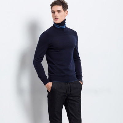 Prada 2018/19 Mens Turtle-neck Sweater - 프라다 남성 양모 터틀넥 스웨터 Pra0388x.Size(M - 3XL)네이비