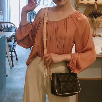 Louis Vuitton Monogram Shoulder Bag,17cm - 루이비통 비바시테 모노그램 숄더백 M51165,LOUB0530,17cm,브라운